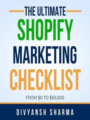 cover image of The Ultimate Shopify Store Marketing Checklist